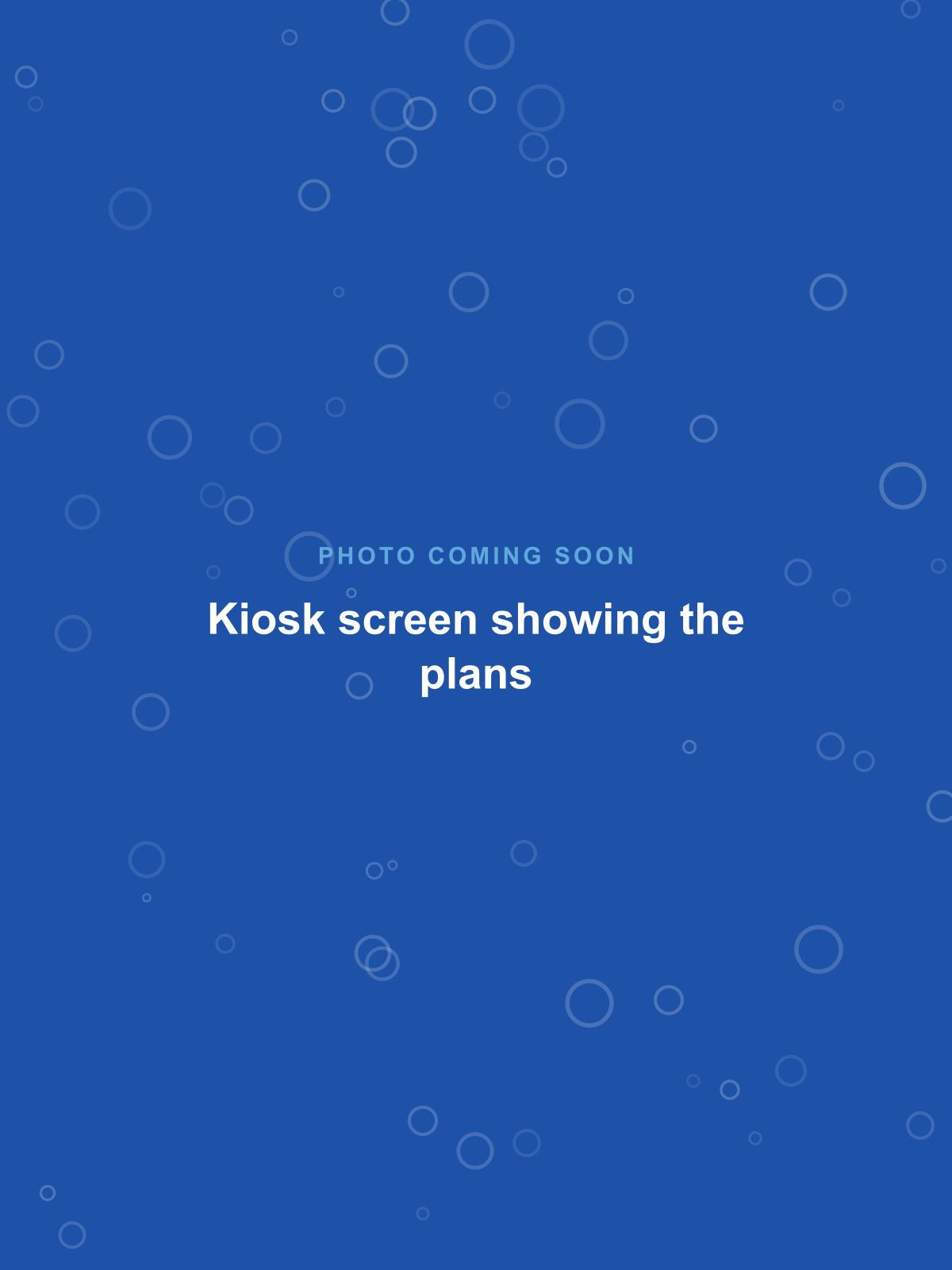 The kiosk screen showing the Wash Club plans